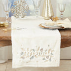 Holiday Glamour Faux Fur Table Runner