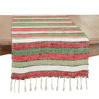 Wide Striped Table Runner