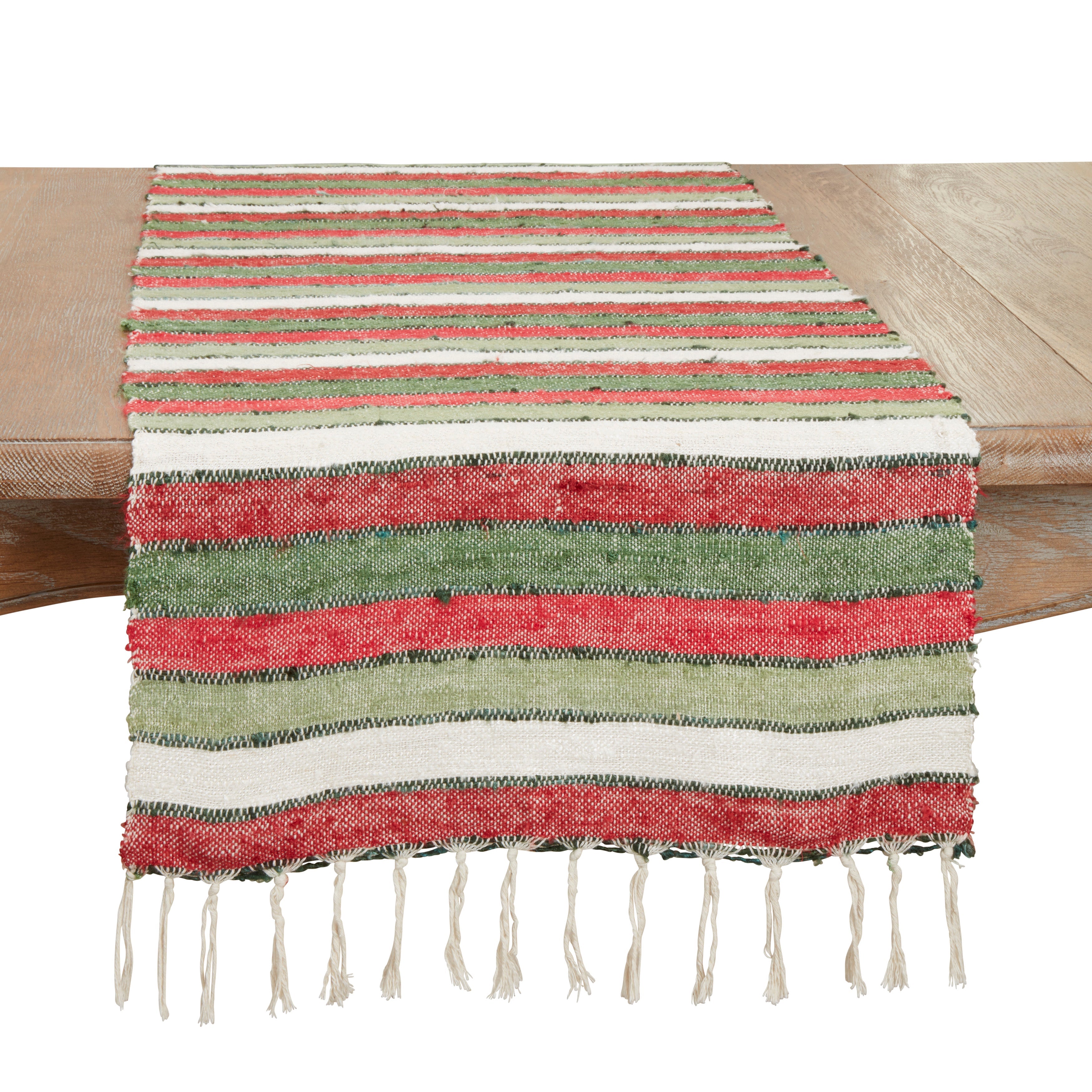 Wide Striped Table Runner