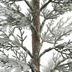2' Flocked Cedar Tree with Lifelike Snowy Flocking