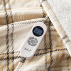 Tan Plaid 50x60' Heated Throw