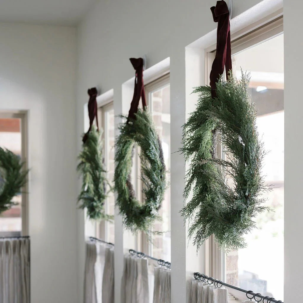 30 Faux Evergreen Cedar Wreath