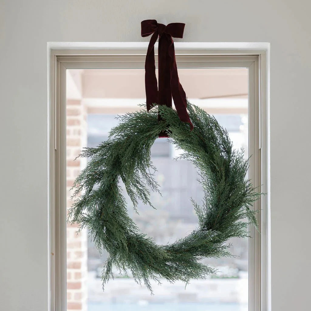 30 Faux Evergreen Cedar Wreath