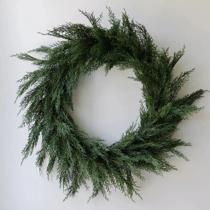 30 Faux Evergreen Cedar Wreath