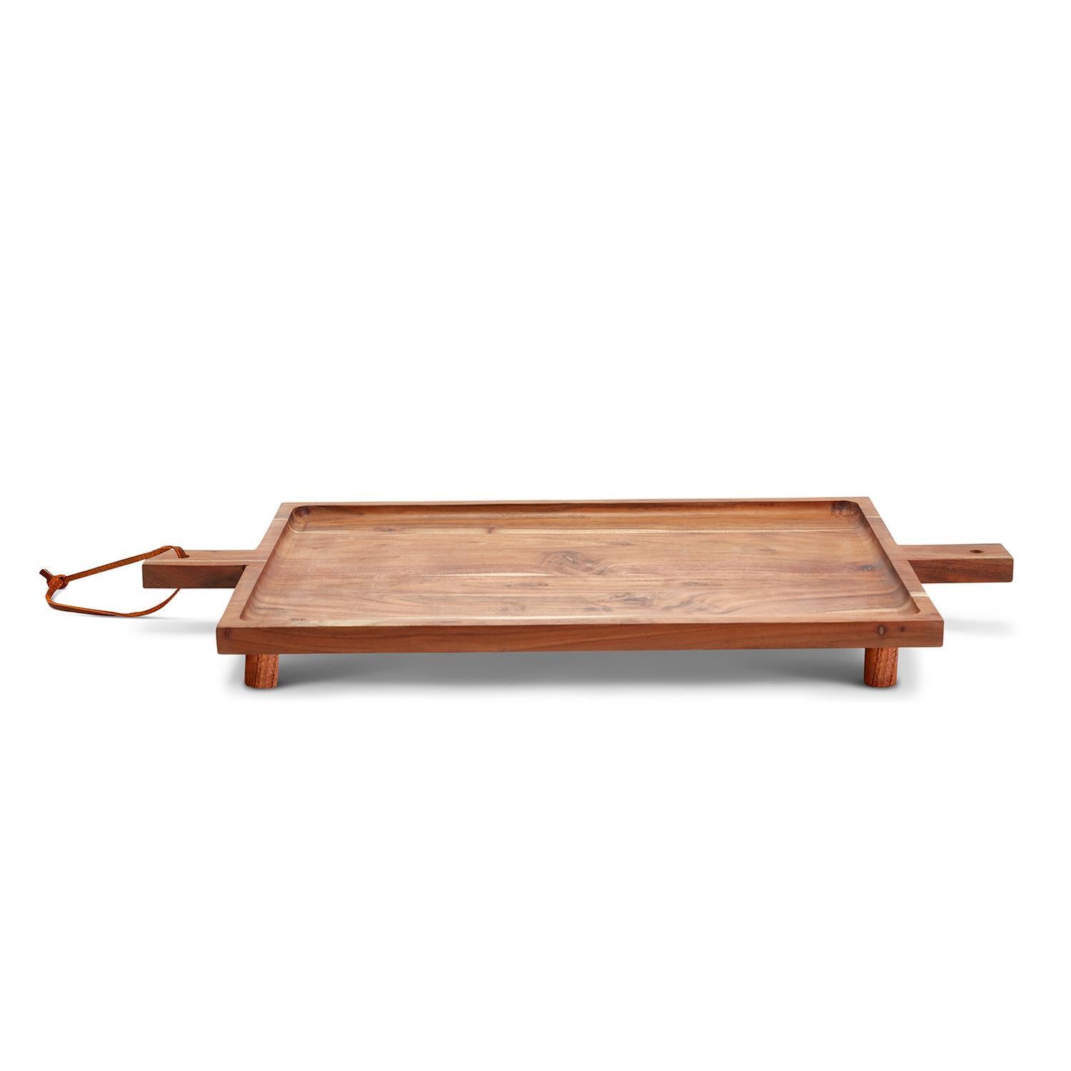 Gatherings Footed Serving Tray W/Handles