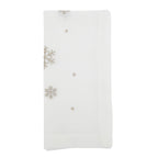 Frosty Flakes Embroidered Snowflake Napkin, Set of 4