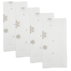 Frosty Flakes Embroidered Snowflake Napkin, Set of 4