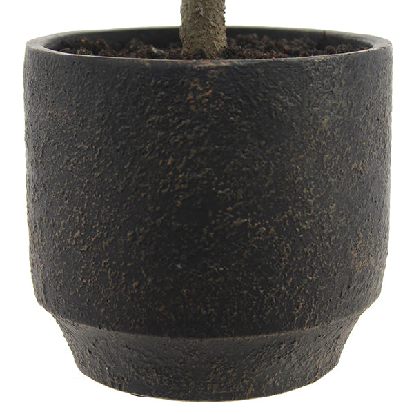 3' Flocked Cedar Tree with Snowy Flocking