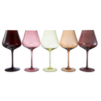 Stagioni Stemmed Wine Glassware, Set of 5, September