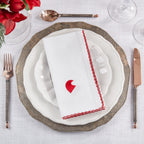 Jolly Joy Whip Stitch Santa Hat Napkin, Set of 4