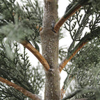 4' Flocked Cedar Tree - Lifelike Snow-Dusted Holiday Décor