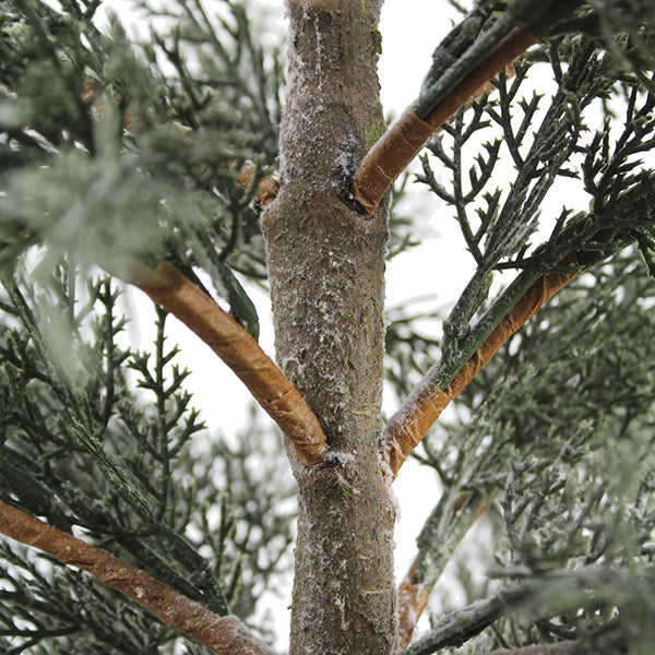 4' Flocked Cedar Tree - Lifelike Snow-Dusted Holiday Décor
