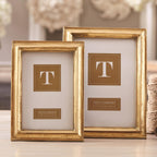 Gold Leaf Photo Frame, Set of 2