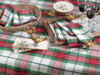 Vernor Collection Plaid Design Holiday Dinner Napkin, Set of 12