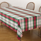 Plaid Design Christmas Holiday Tablecloth
