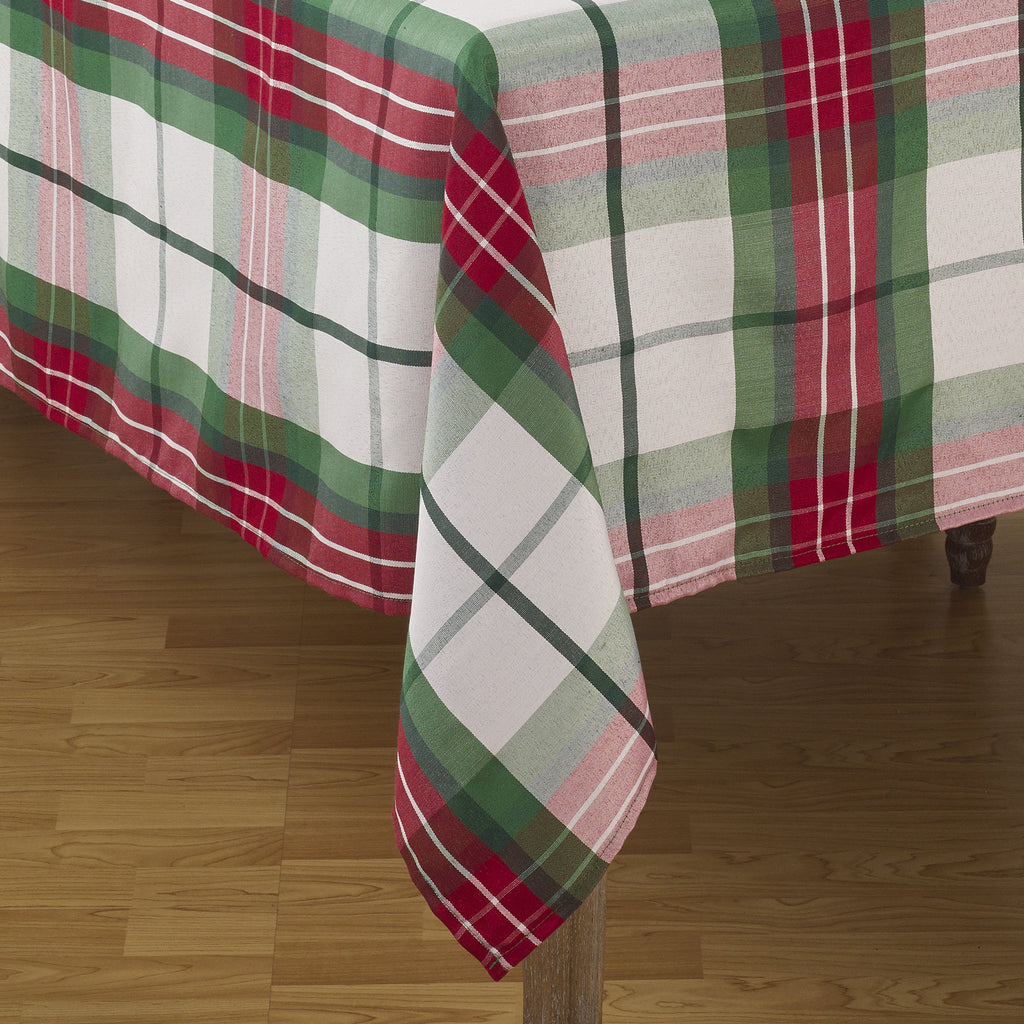 Plaid Design Christmas Holiday Tablecloth