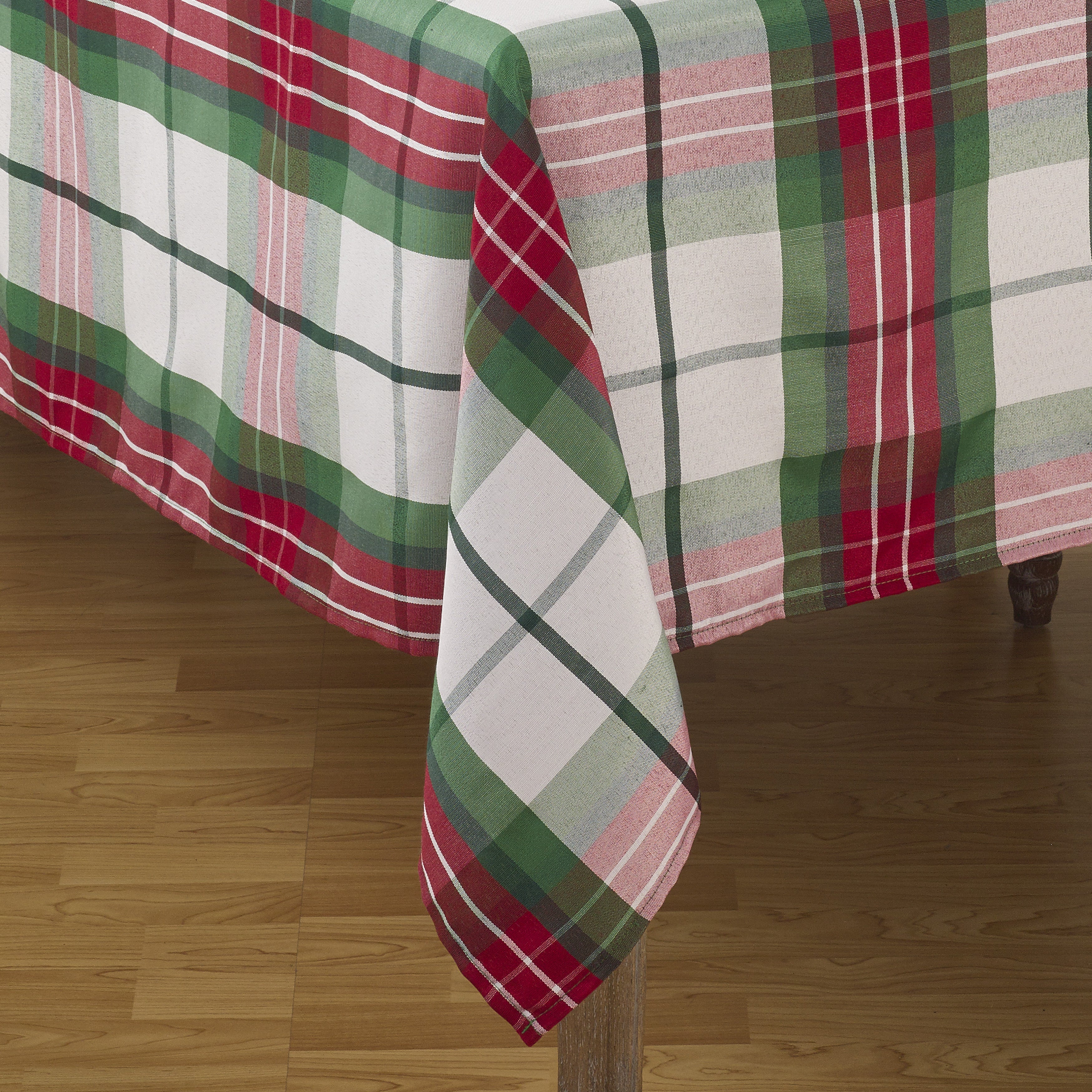 Plaid Design Christmas Holiday Tablecloth
