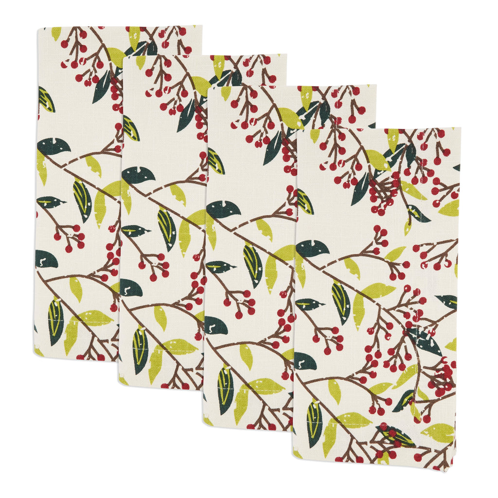 Red Berry Delight Napkin, Set of 4