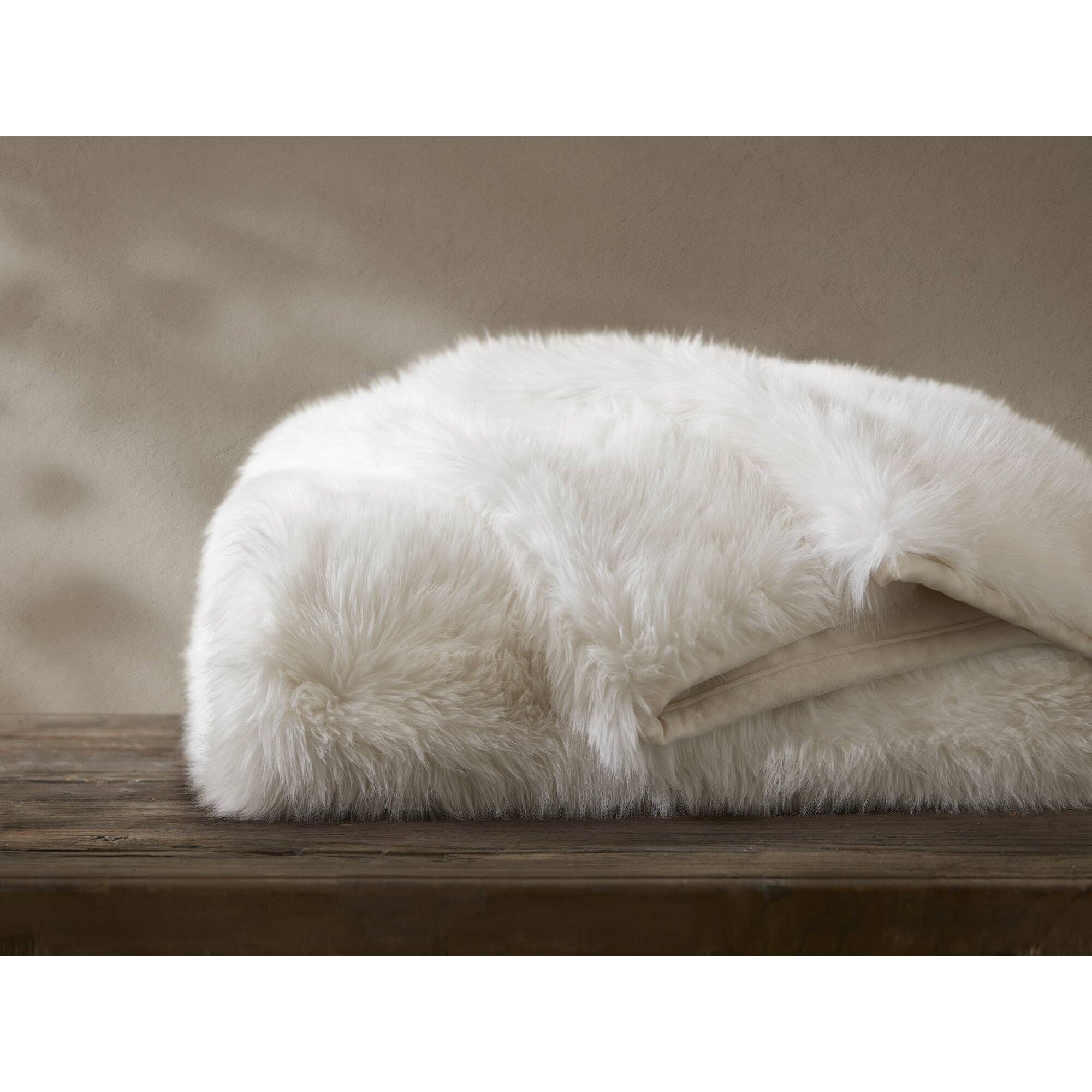 Luxe Faux Fur Throw Blanket