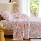 Holiday Doodles 100% Cotton Flannel Pigment Printed Sheet Set