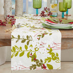 Holiday Botanical Design Table Runner