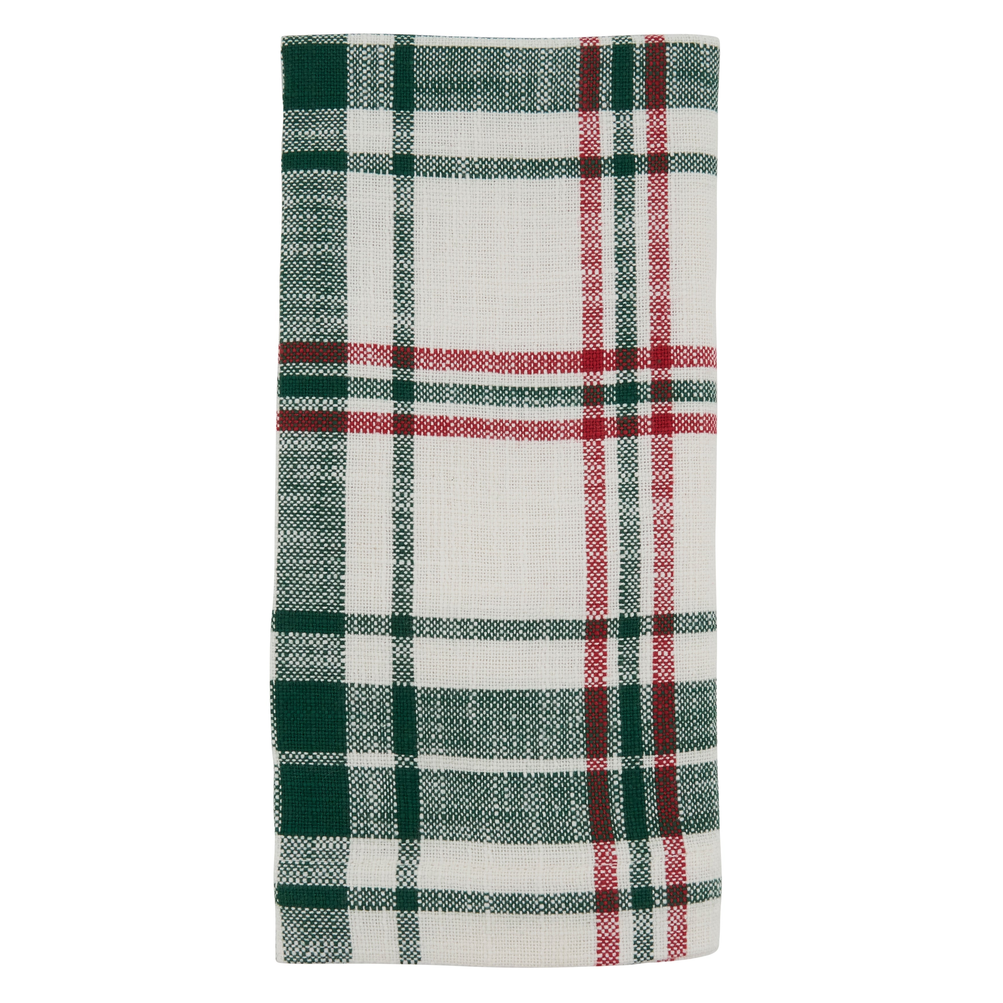 Green Plaid Design Table Napkin, Set of 4