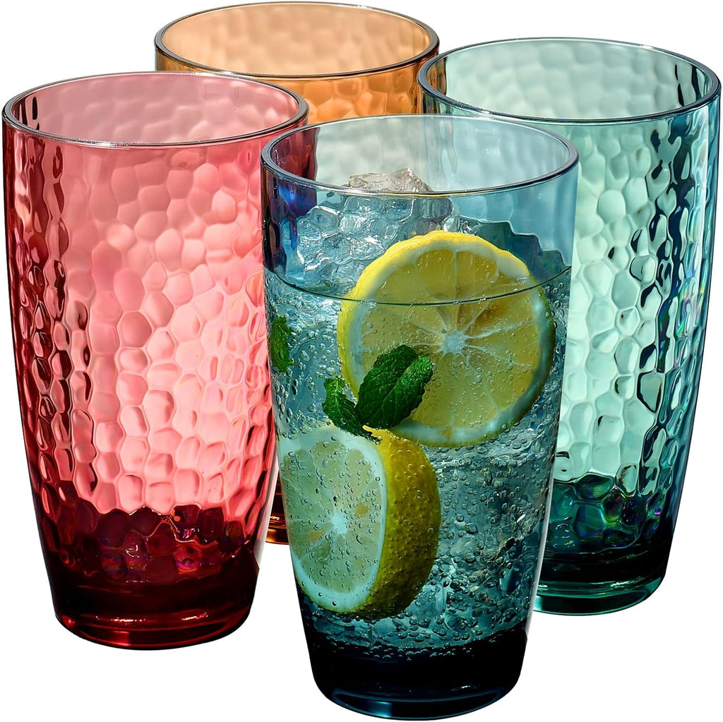 Eze Acrylic Highball Glassware, Set of 4