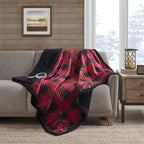 Oversized Mink to Berber Heated Throw