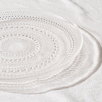 Glass Hobnail Dinnerr Plates, Set of 4