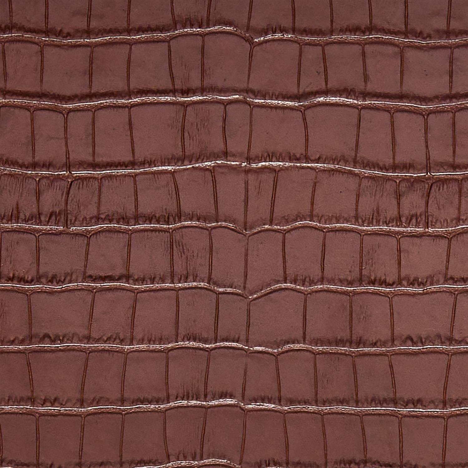 Genuine Leather Reptile Pattern Storage Boxes, Set of 2