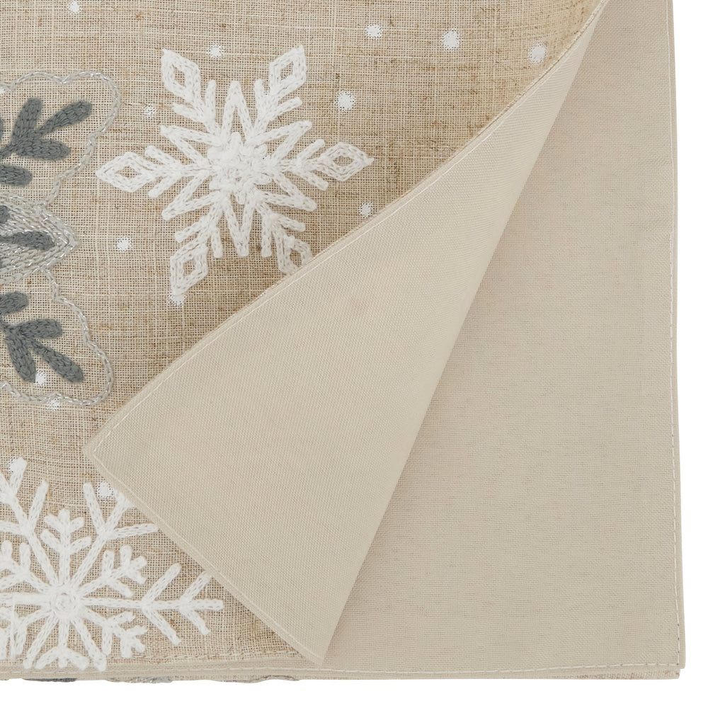 Frosty Snowflakes Table Runner