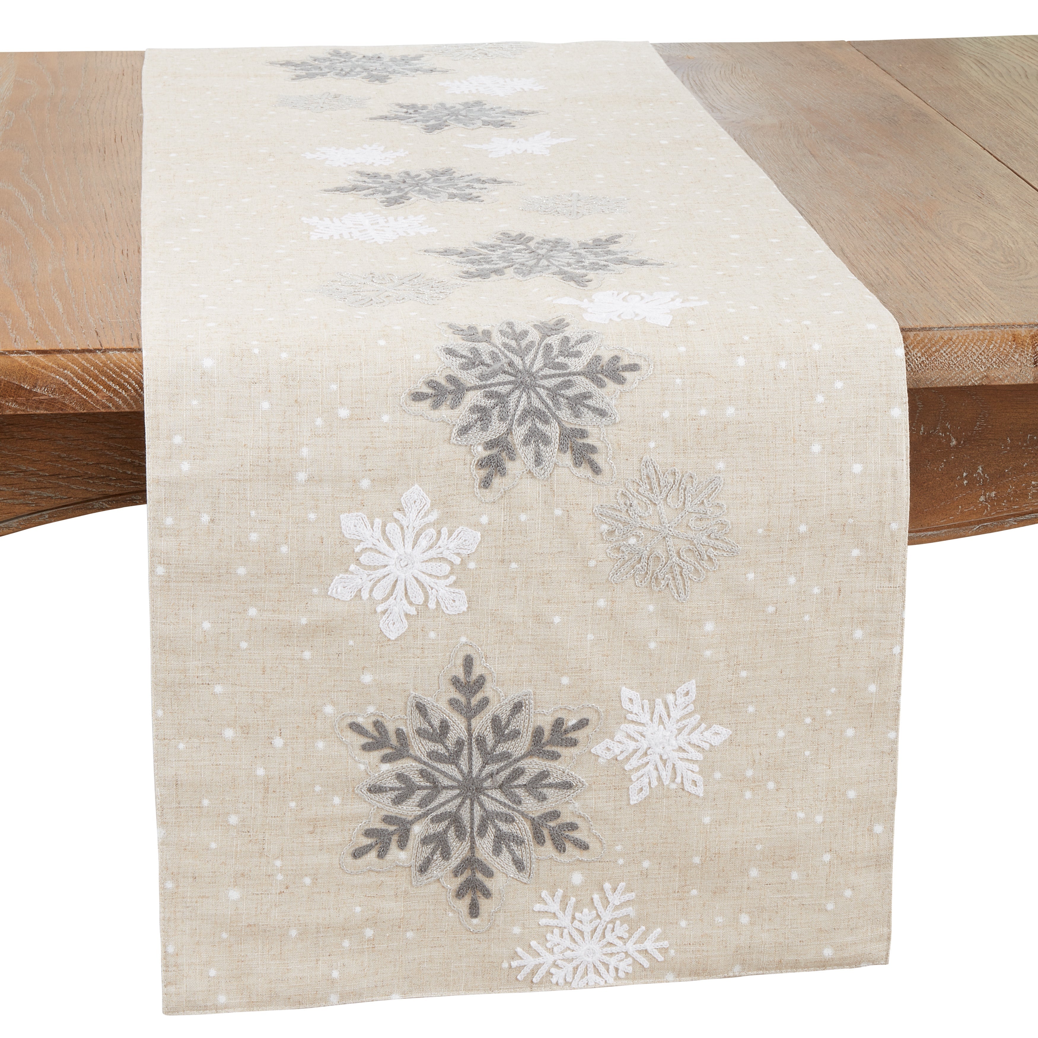 Frosty Snowflakes Table Runner