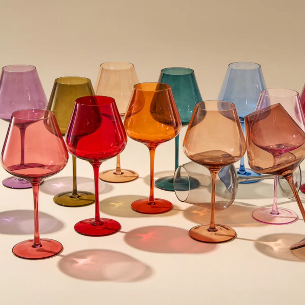 Stagioni Stemmed Wine Glassware, Set of 5, September