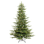 6.5 ft Pre-lit Aspen Fir Artificial Christmas Tree with Clear Lights & Metal Stand