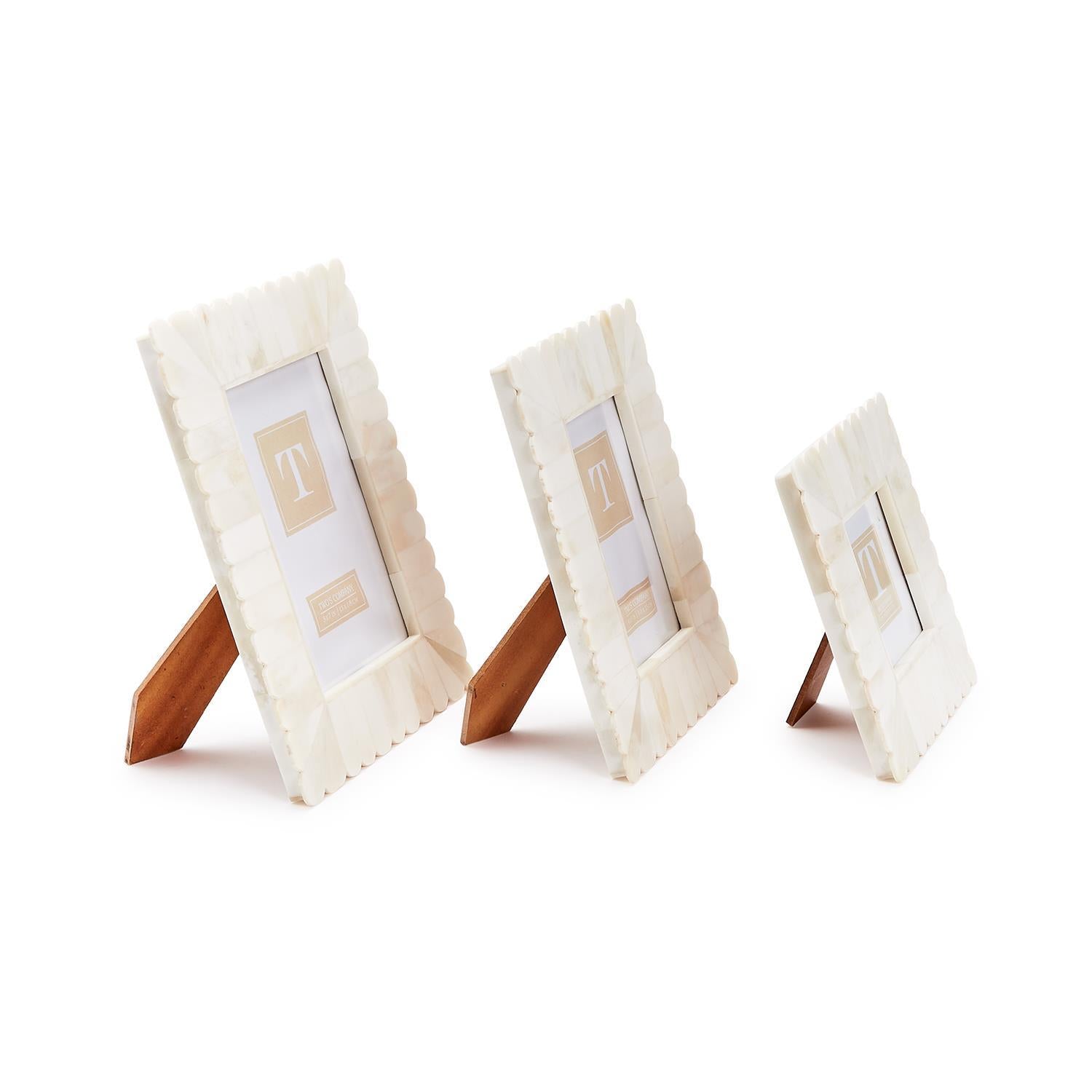 Scalloped Photo Frame, Set of 3