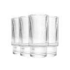 Como Highball Glassware, Set of 4 Clear