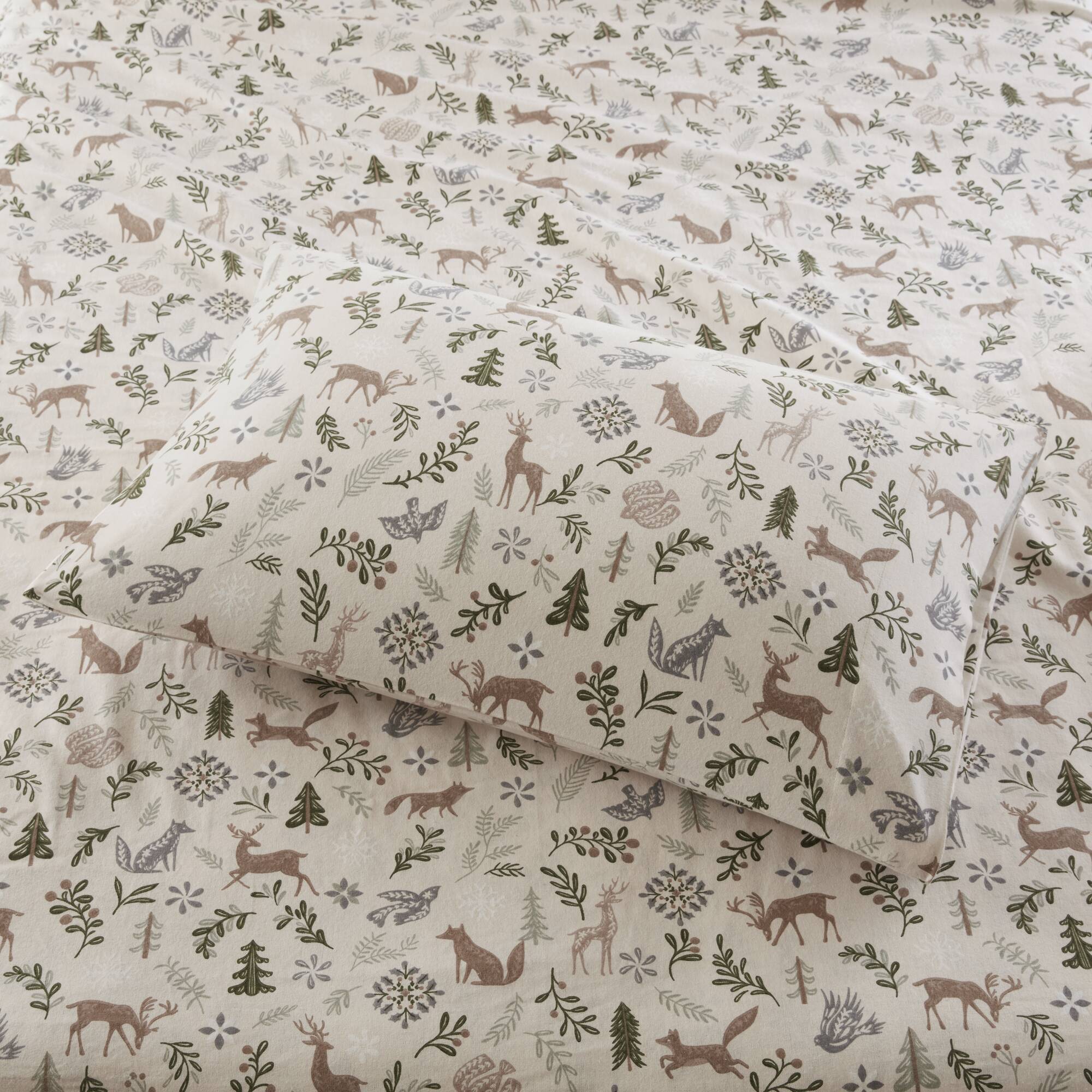 Woodland Winter Printed Sheet Set