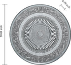 Tonal Vintage Glass Plate, Set of 6