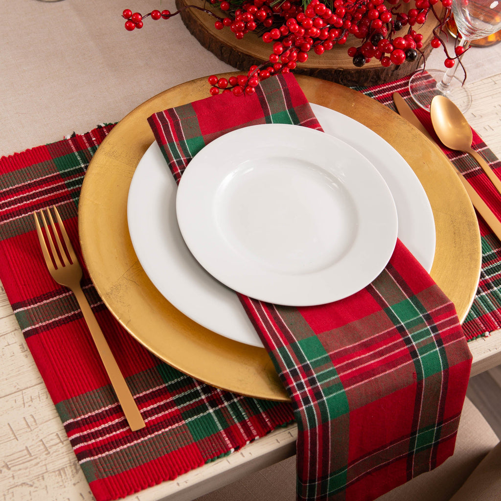 Christmas Plaid Napkin, Set of 6