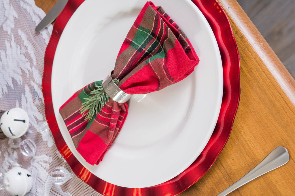 Christmas Plaid Napkin, Set of 6