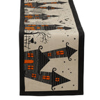 Haunted House Jute Table Runner