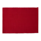 Cardinal Red Everyday Ribbed Placemat Set/6