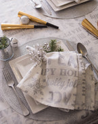 Gold Multibead Napkin Ring Set of 6