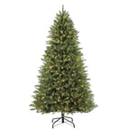 7.5 ft Pre-Lit Fraser Fir Artificial Christmas Tree with 600 UL Clear Lights Metal Stand