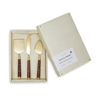 Acacia Wood Cheese Knives in Gift Box, Set of 3