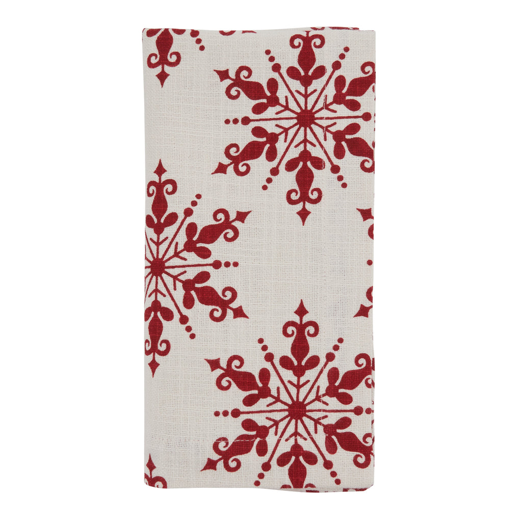 Snowflake Design Table Napkin, Set of 4