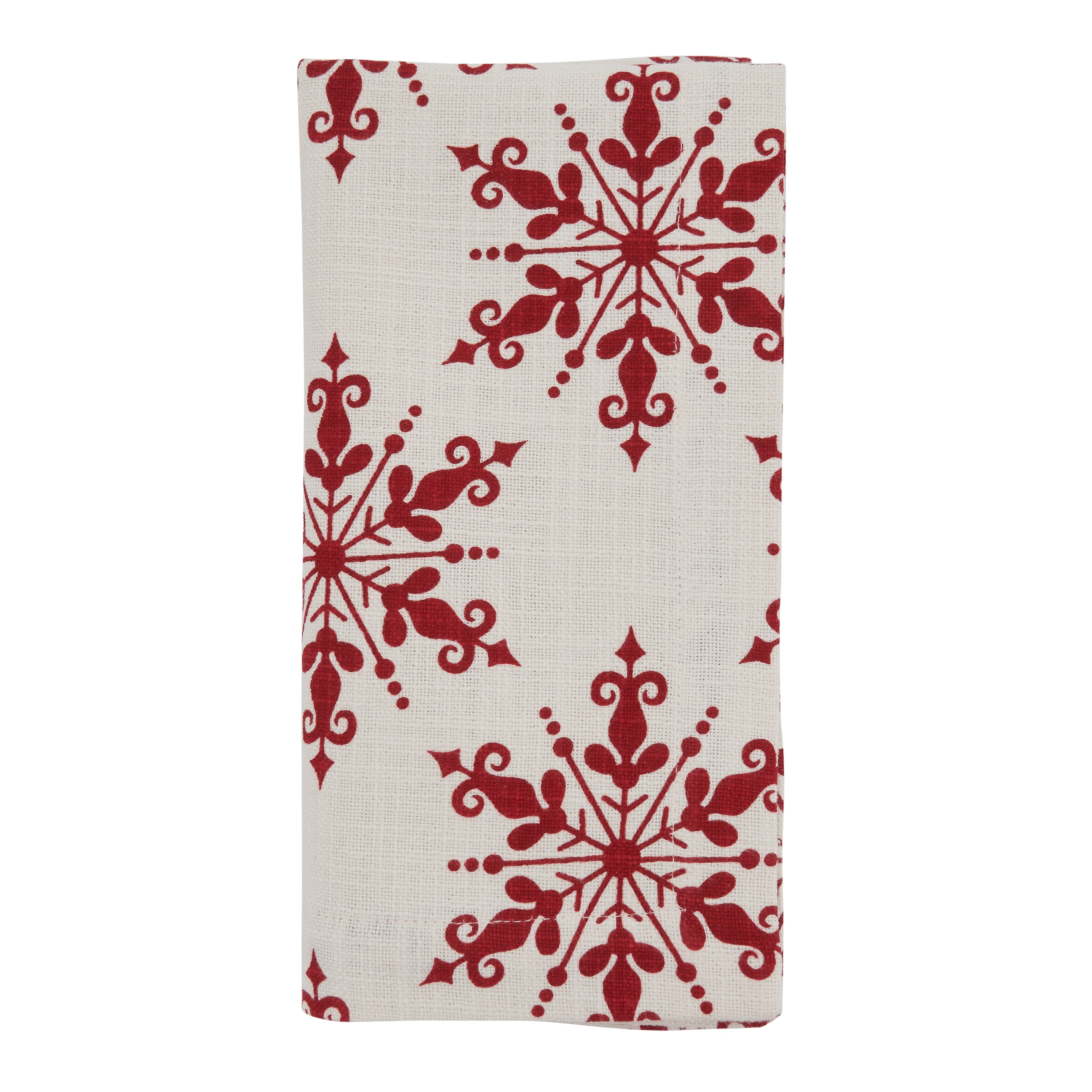 Snowflake Design Table Napkin, Set of 4