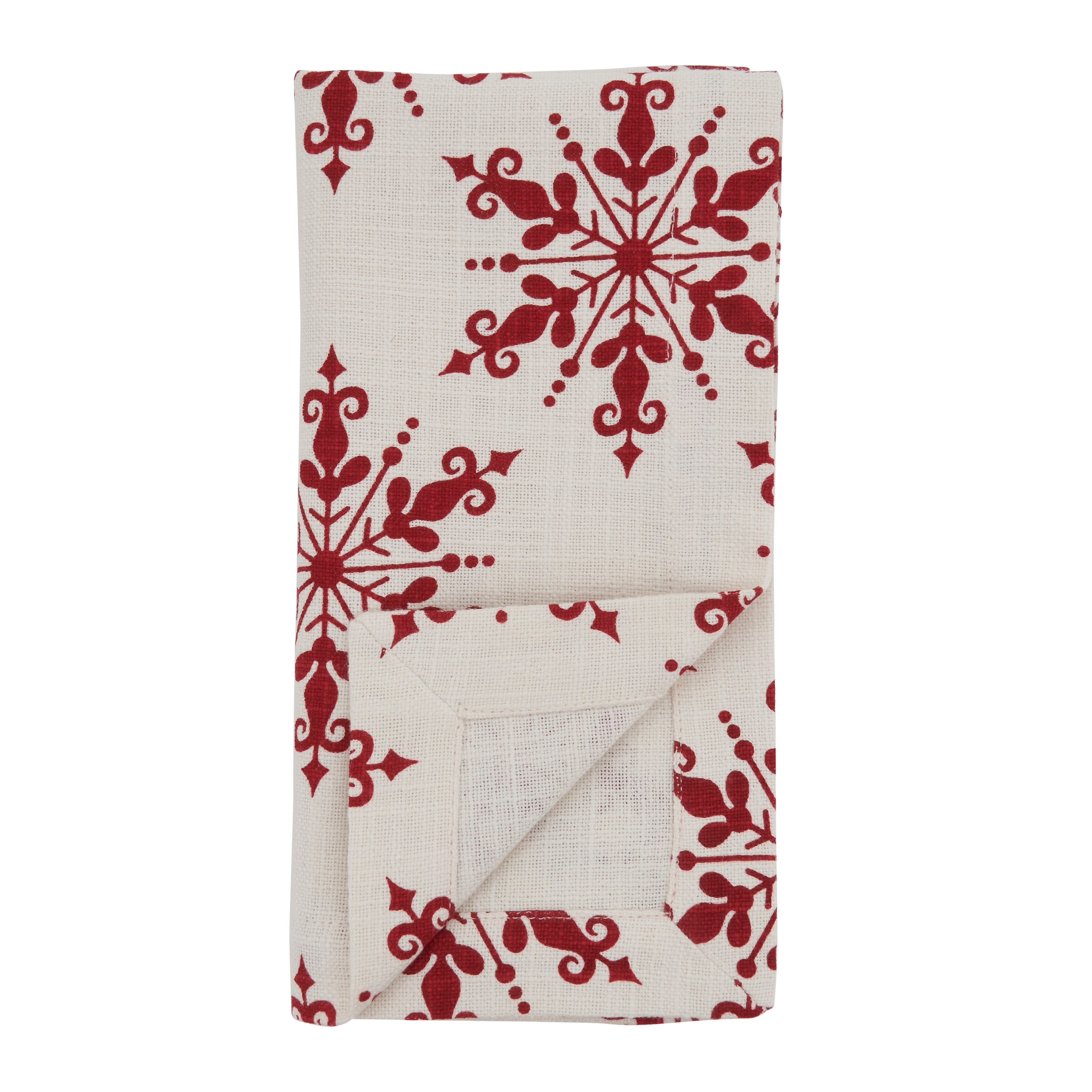 Snowflake Design Table Napkin, Set of 4