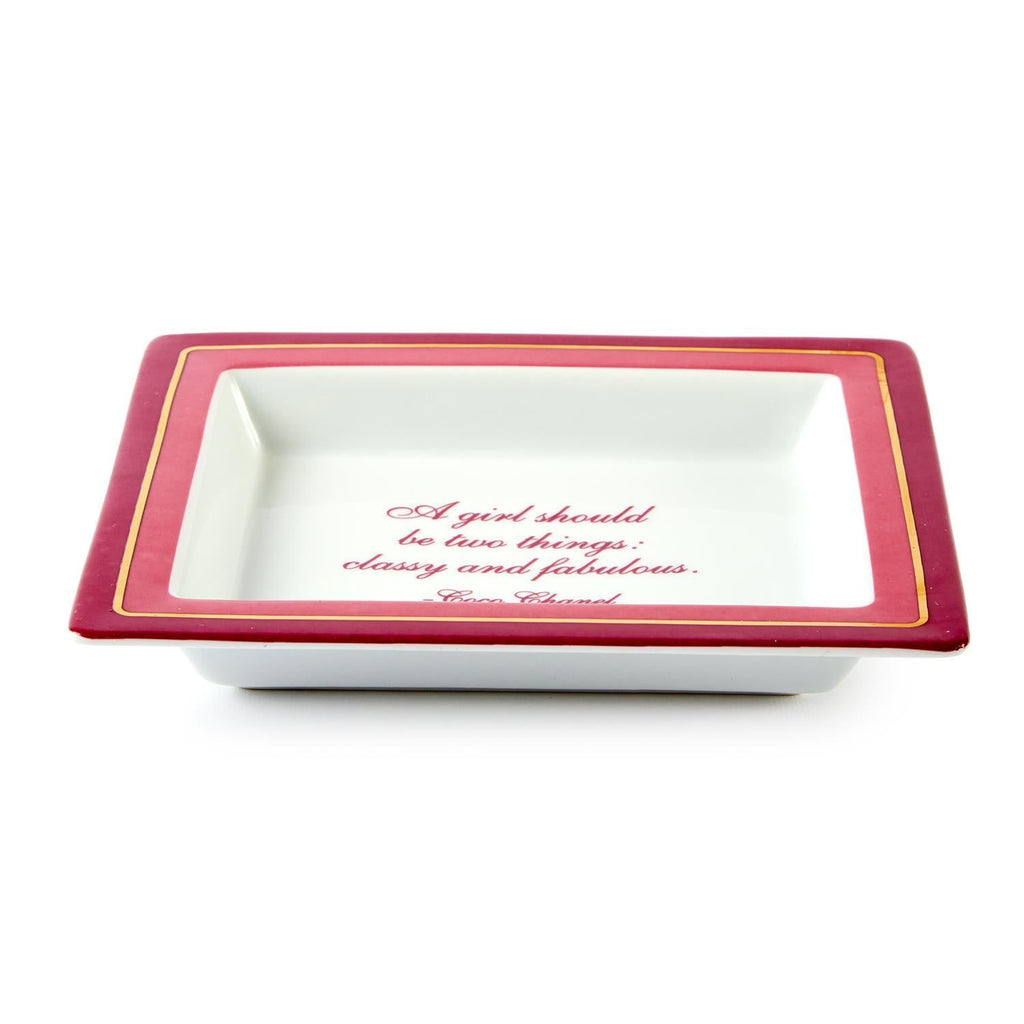 A Girl Should Be Classy and Fabulous Tray in Gift Box