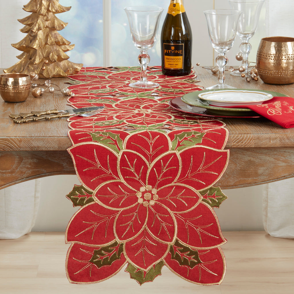 Poinsettia Table Runner